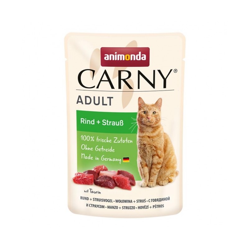 Animonda Carny PB Adult Rind + Strauß 85g