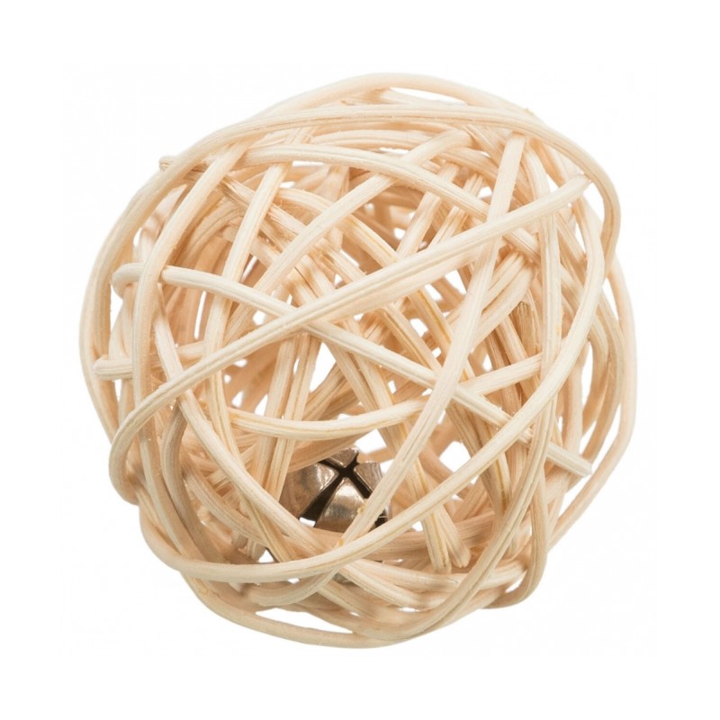 Trixie Katzenspielball aus Rattan mit Schelle