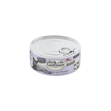 Landfleisch Cat Adult Pastete Rind, Pute & Shrimps 100 g