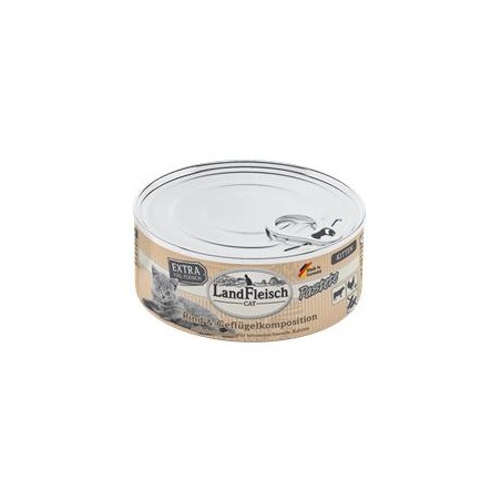Landfleisch Cat Kitten Pastete Rind & Geflügelkomposition 100 g